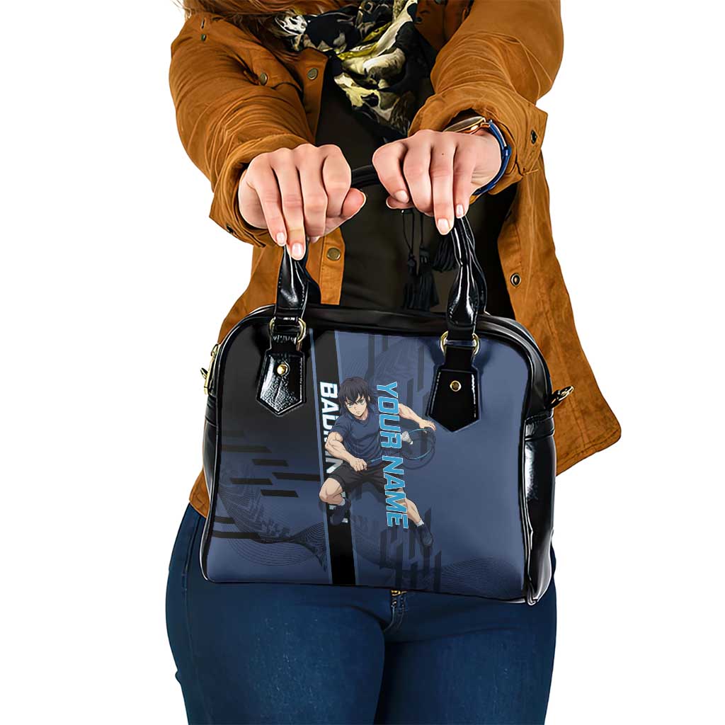 Personalized Inosuke Blue Lock Shoulder Handbag Crossover Badminton Design with Action Pose - The Mazicc