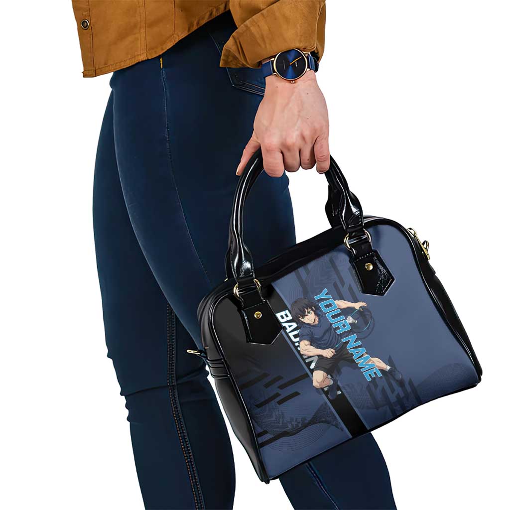 Personalized Inosuke Blue Lock Shoulder Handbag Crossover Badminton Design with Action Pose - The Mazicc