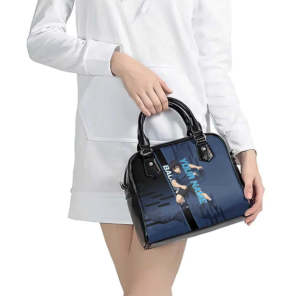 Personalized Inosuke Blue Lock Shoulder Handbag Crossover Badminton Design with Action Pose - The Mazicc