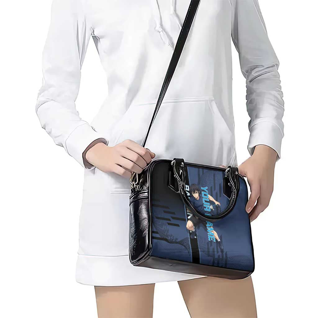 Personalized Inosuke Blue Lock Shoulder Handbag Crossover Badminton Design with Action Pose - The Mazicc