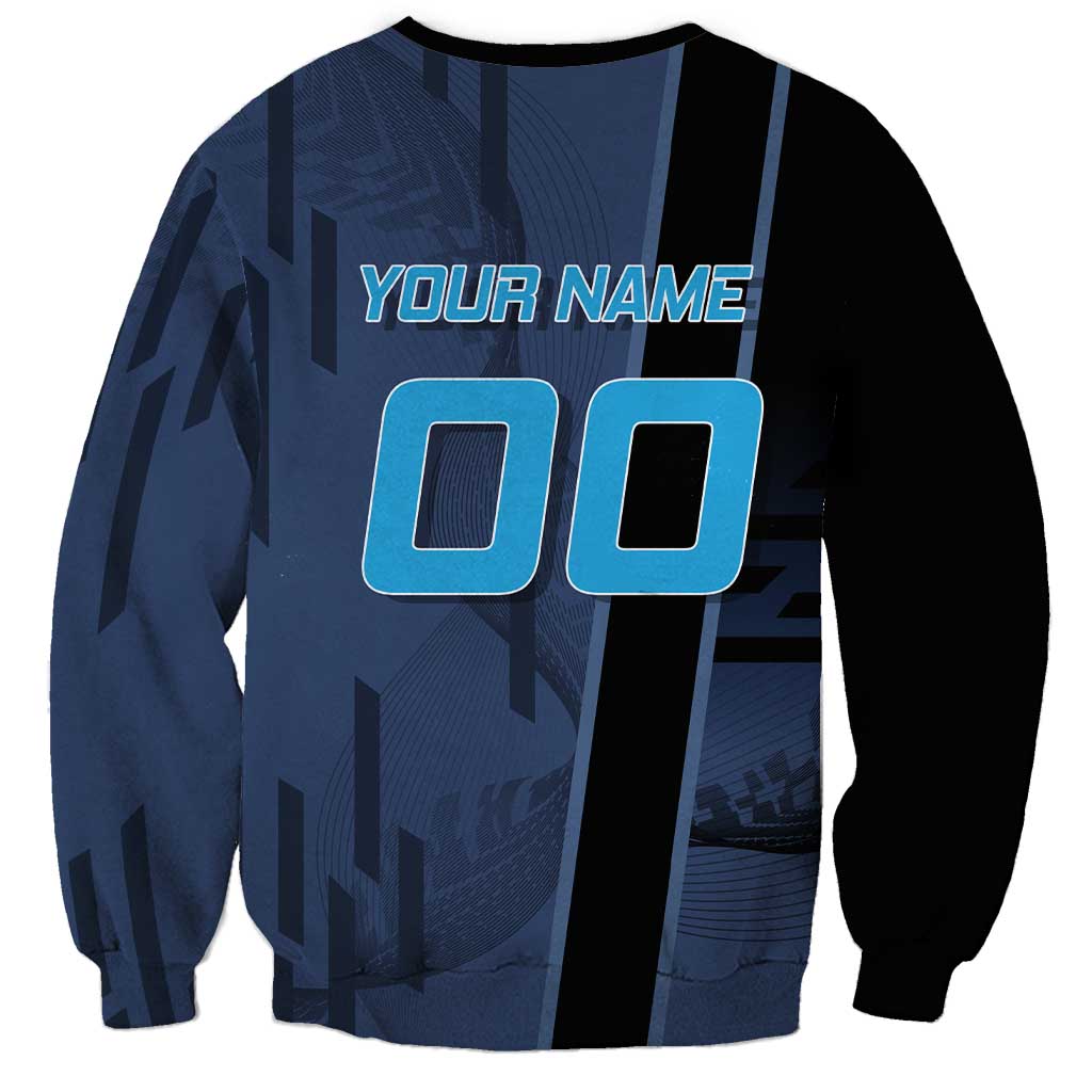 Personalized Inosuke Blue Lock Sweatshirt Crossover Badminton Design with Action Pose - The Mazicc