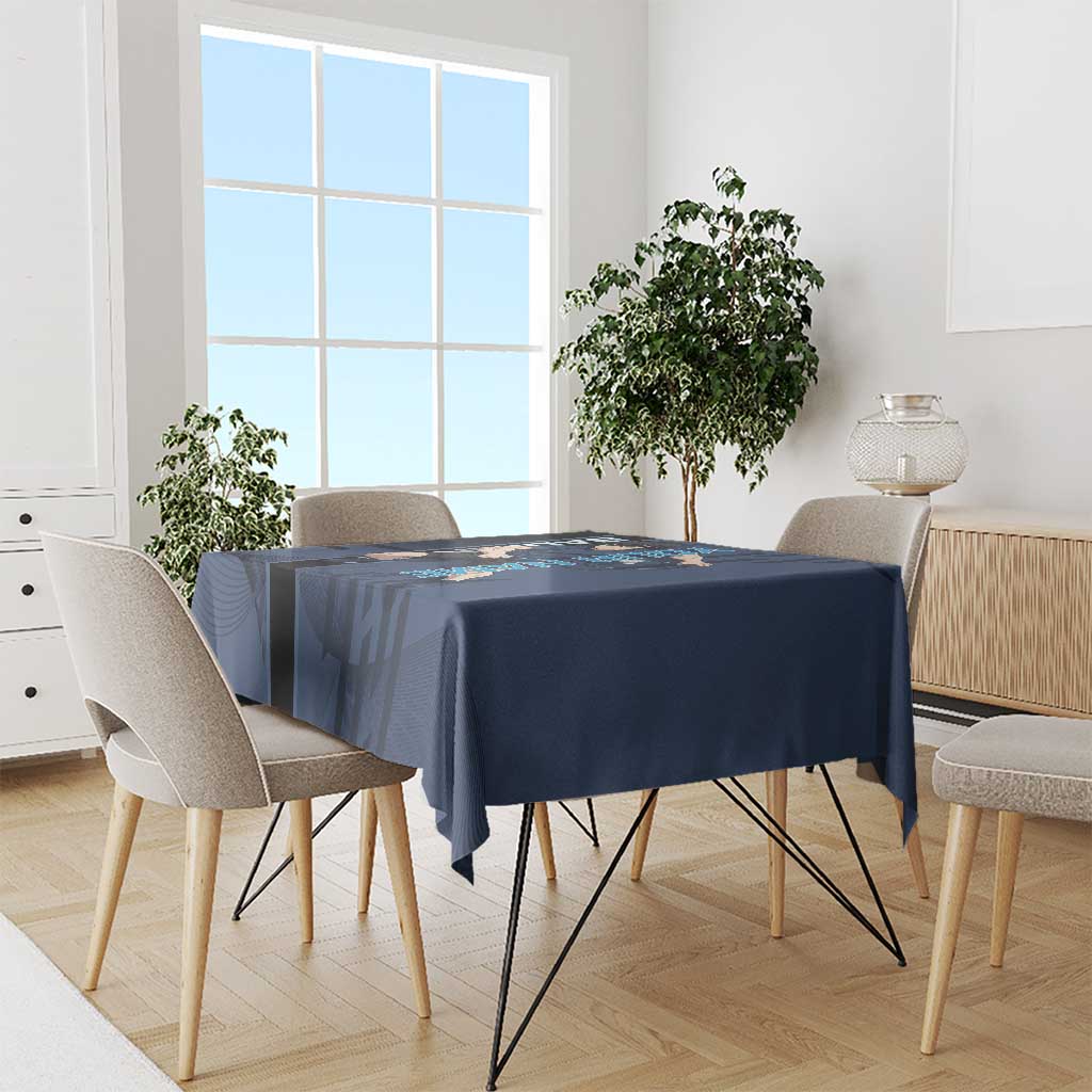 Personalized Inosuke Blue Lock Tablecloth Crossover Badminton Design with Action Pose - The Mazicc