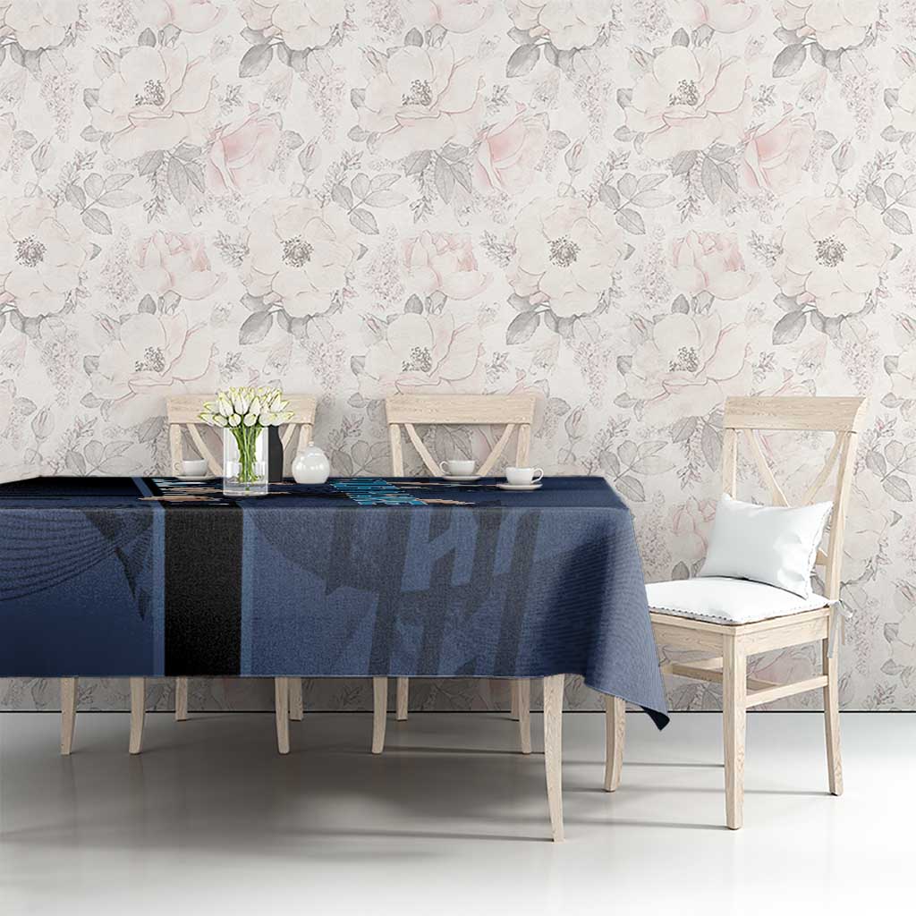 Personalized Inosuke Blue Lock Tablecloth Crossover Badminton Design with Action Pose - The Mazicc