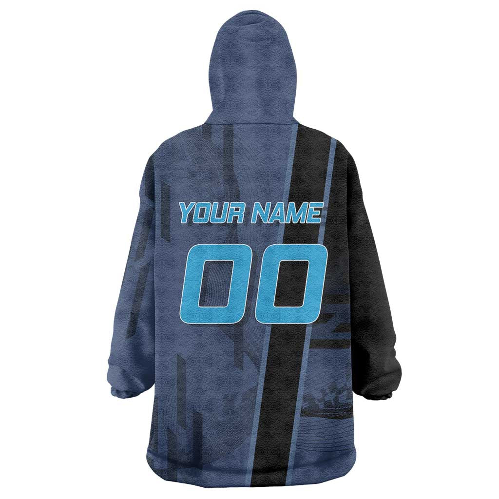 Personalized Inosuke Blue Lock Wearable Blanket Hoodie Crossover Badminton Design with Action Pose - The Mazicc