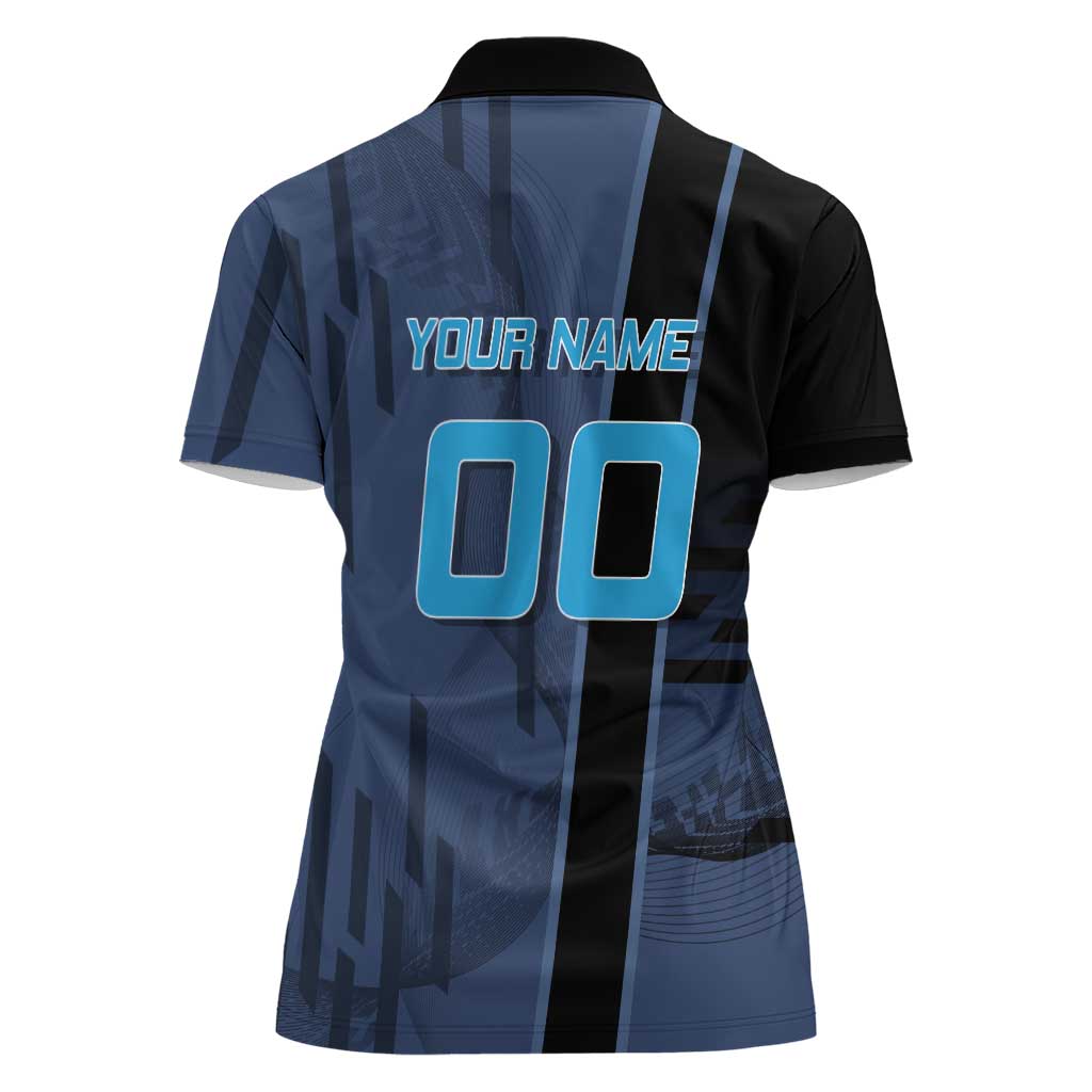 Personalized Inosuke Blue Lock Women Polo Shirt Crossover Badminton Design with Action Pose - The Mazicc