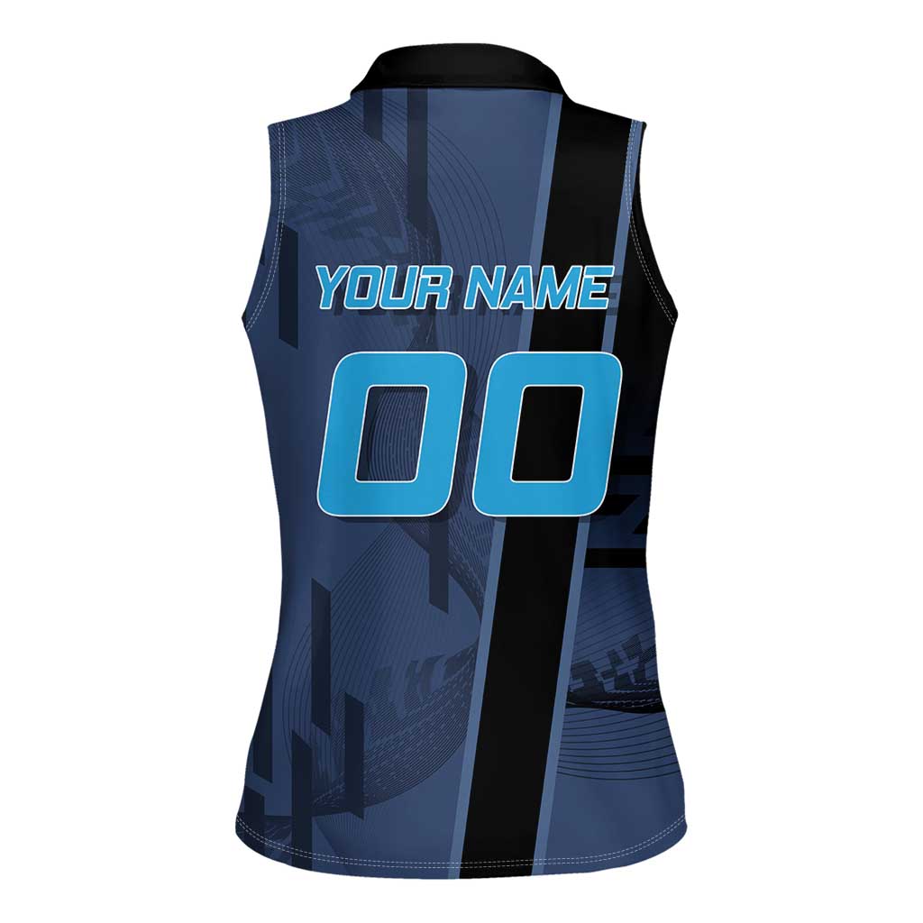 Personalized Inosuke Blue Lock Women Sleeveless Polo Shirt Crossover Badminton Design with Action Pose - The Mazicc