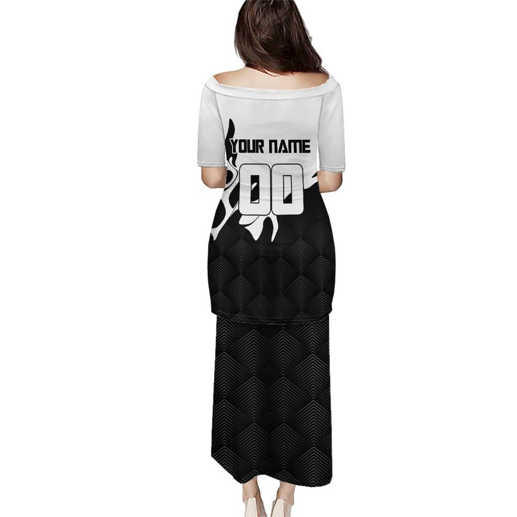 Personalized Toji Fushiguro Jujutsu Kaisen Soccer Theme Puletasi with Dribbling Pose and Monochrome Black White Flame Graphic Design - The Mazicc