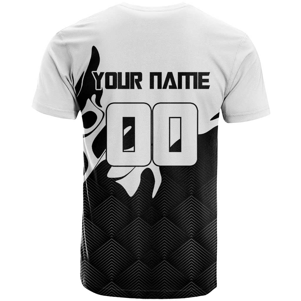 Personalized Toji Fushiguro Jujutsu Kaisen Soccer Theme T Shirt with Dribbling Pose and Monochrome Black White Flame Graphic Design - The Mazicc