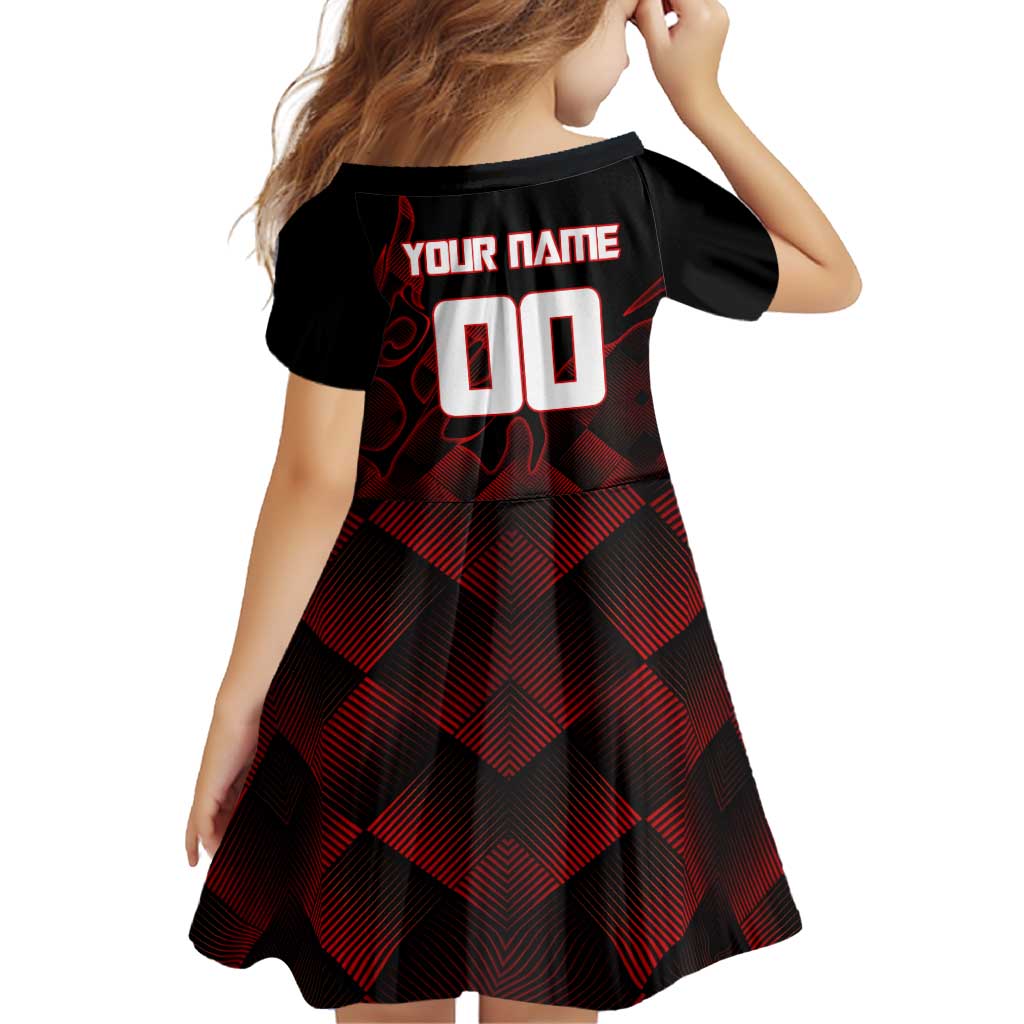 Personalized Sukuna Jujutsu Kaisen Soccer Theme Family Matching Puletasi and Hawaiian Shirt with Powerful Kick Pose and Red Black Plaid Graphic Design