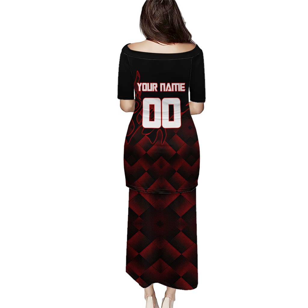 Personalized Sukuna Jujutsu Kaisen Soccer Theme Puletasi with Powerful Kick Pose and Red Black Plaid Graphic Design - The Mazicc