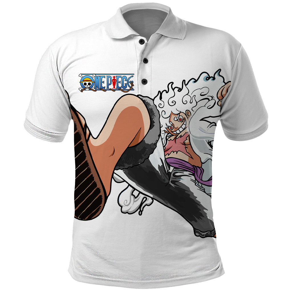 Luffy Gear 5 Nika Polo Shirt