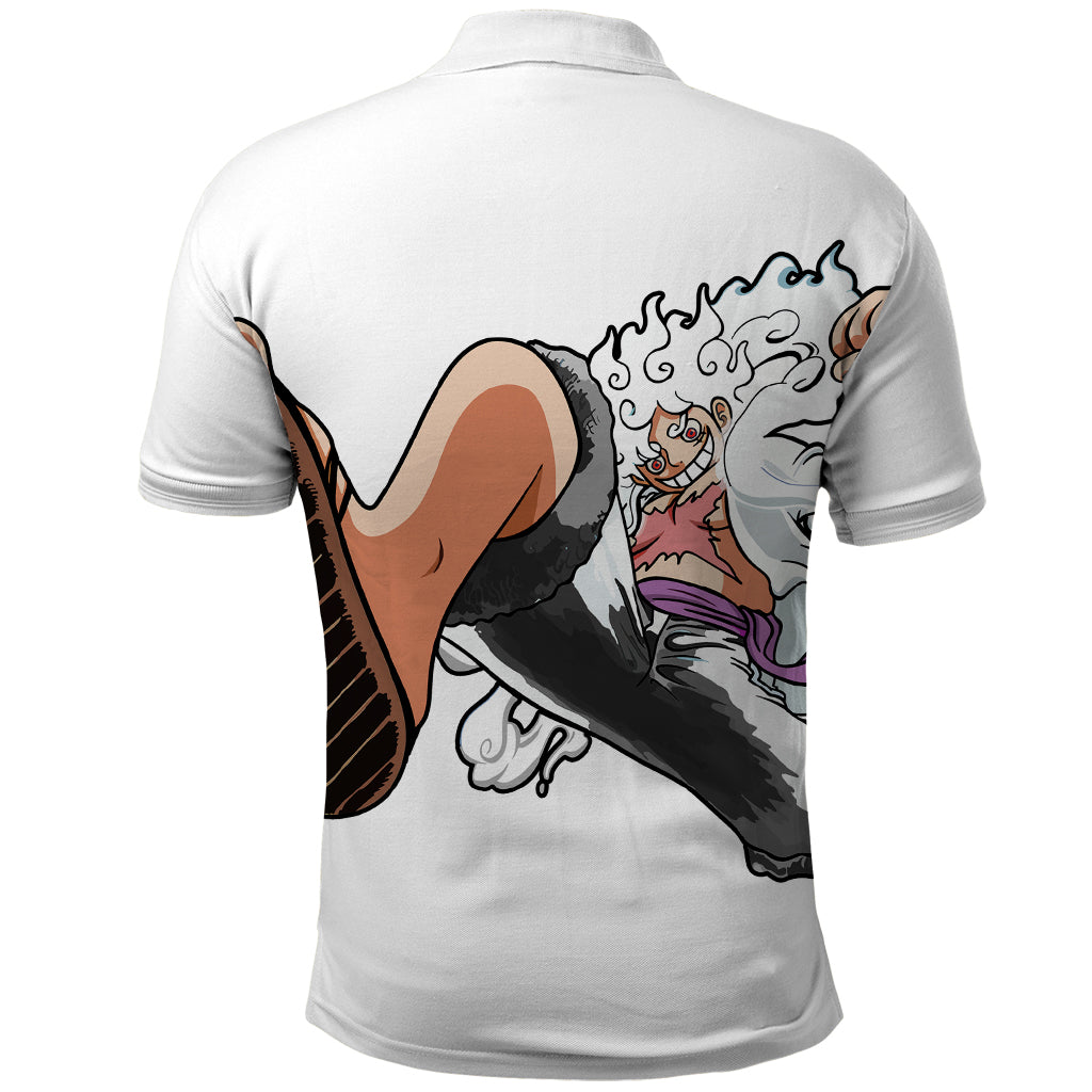 Luffy Gear 5 Nika Polo Shirt