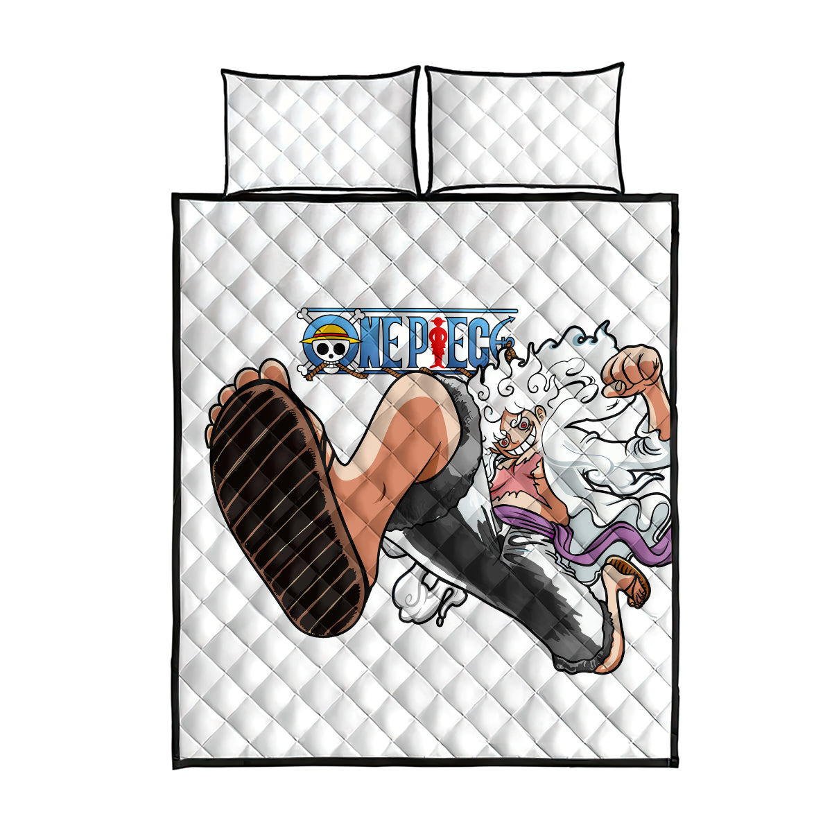 Luffy Gear 5 Nika Quilt Bed Set