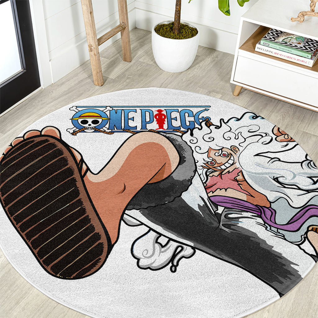 Luffy Gear 5 Nika Round Carpet