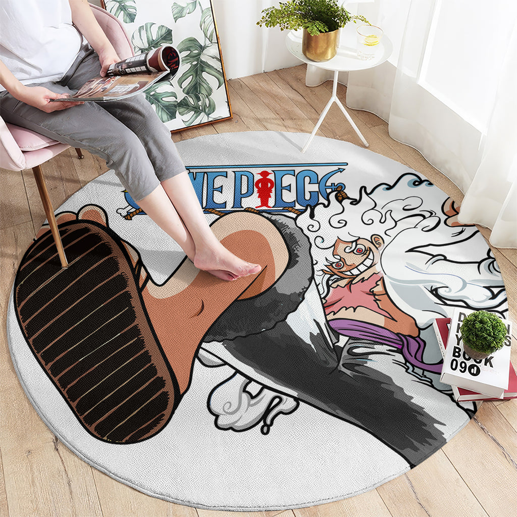 Luffy Gear 5 Nika Round Carpet
