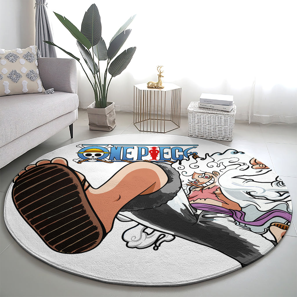Luffy Gear 5 Nika Round Carpet