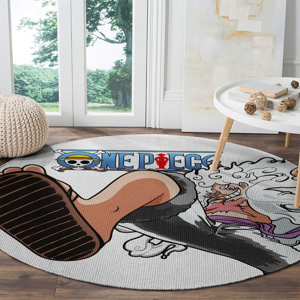 Luffy Gear 5 Nika Round Carpet