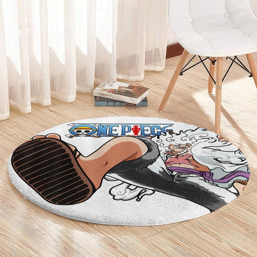 Luffy Gear 5 Nika Round Carpet