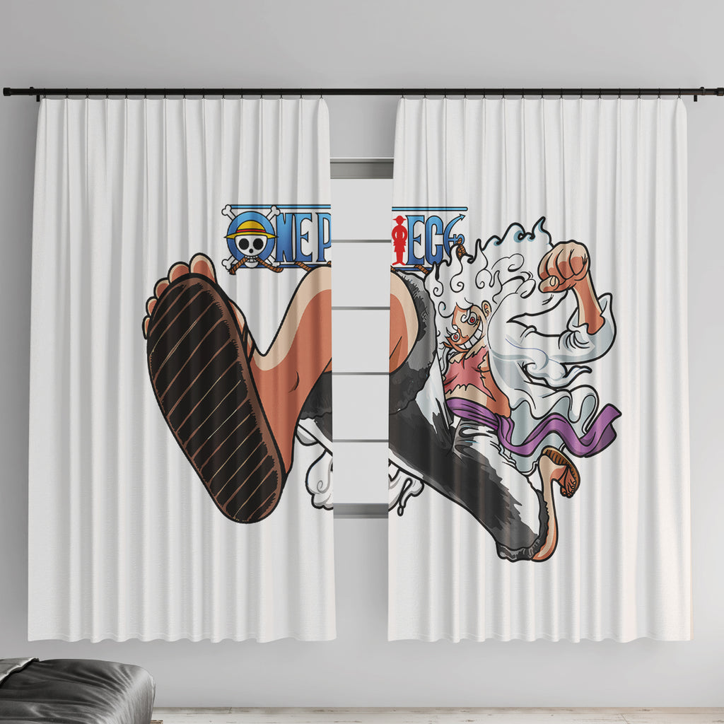 Luffy Gear 5 Nika Window Curtain
