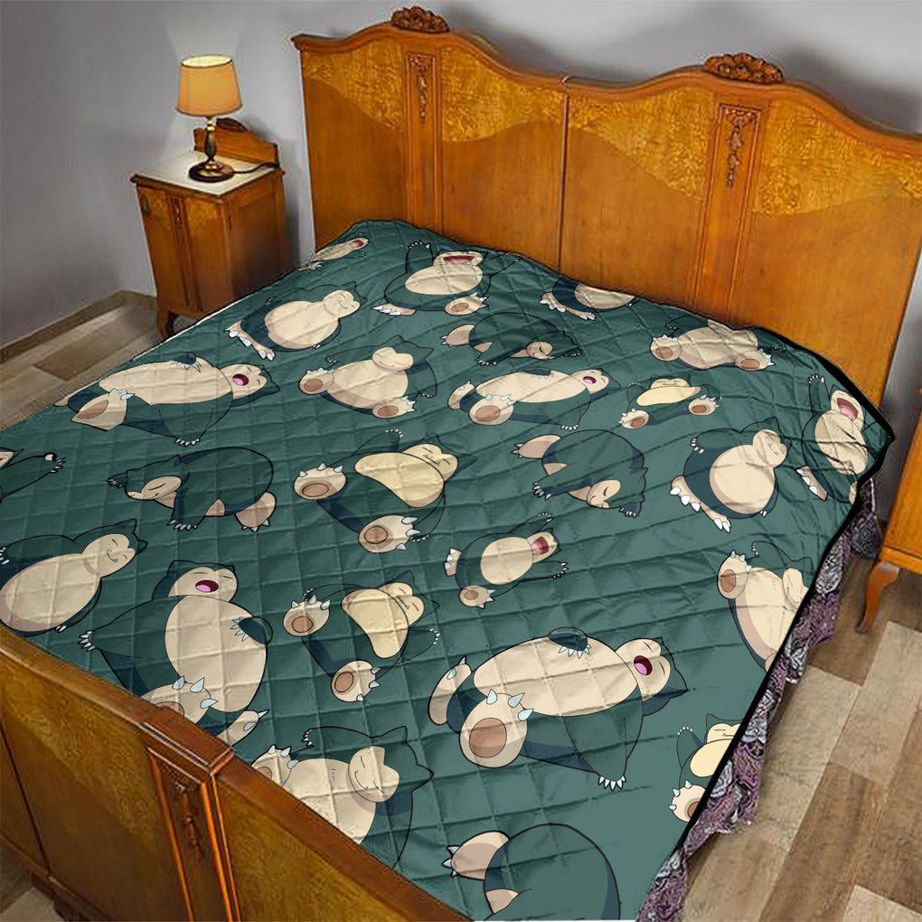 Snorlax Pattern Style Quilt