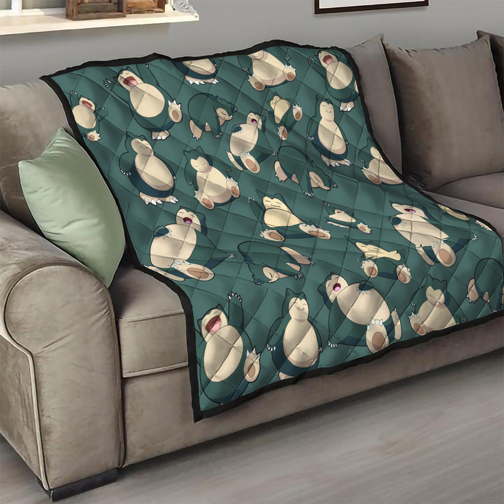 Snorlax Pattern Style Quilt