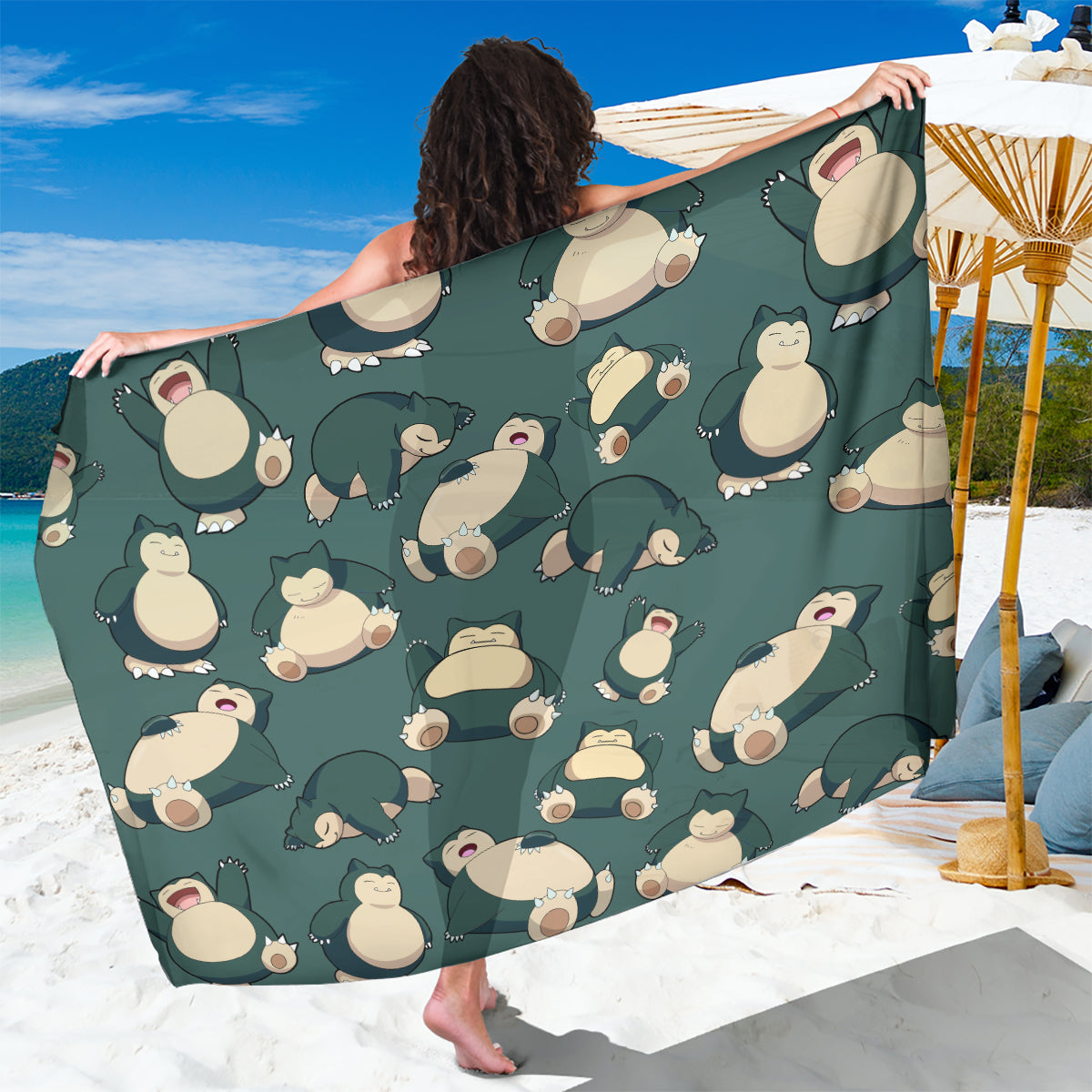 Snorlax Pattern Style Sarong