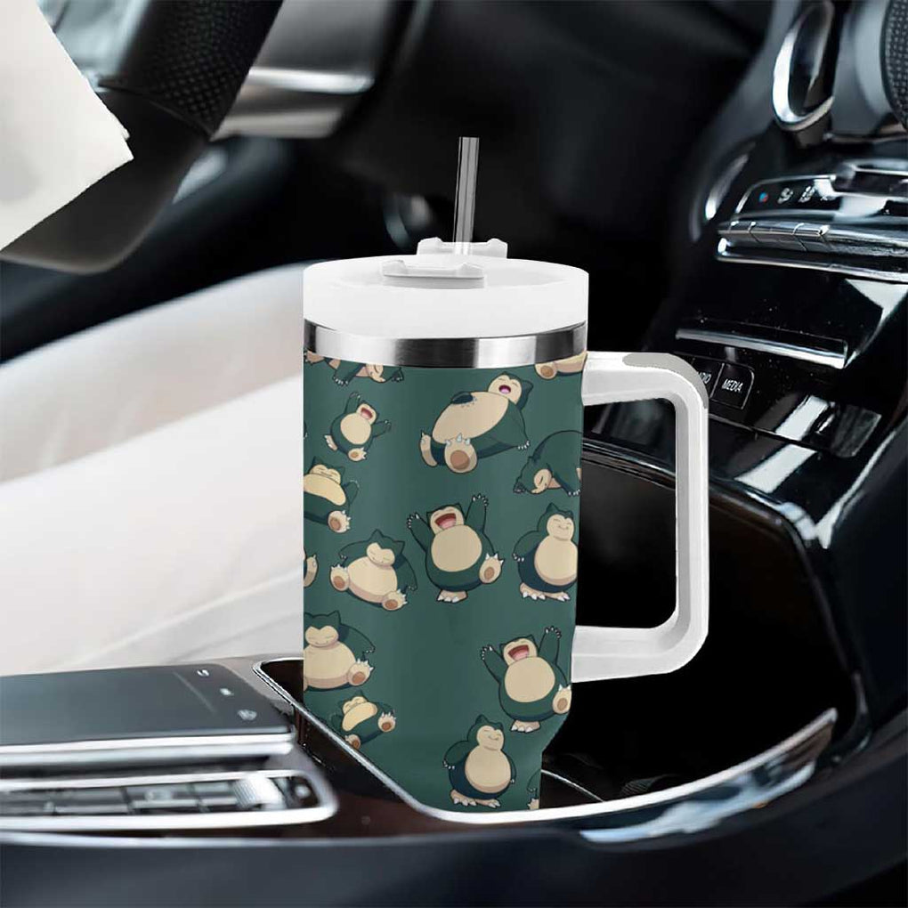 Snorlax Tumbler With Handle Pattern Style TS04