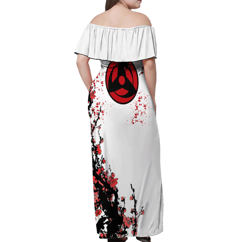 Hatake Kakashi Japan Style Off Shoulder Maxi Dress