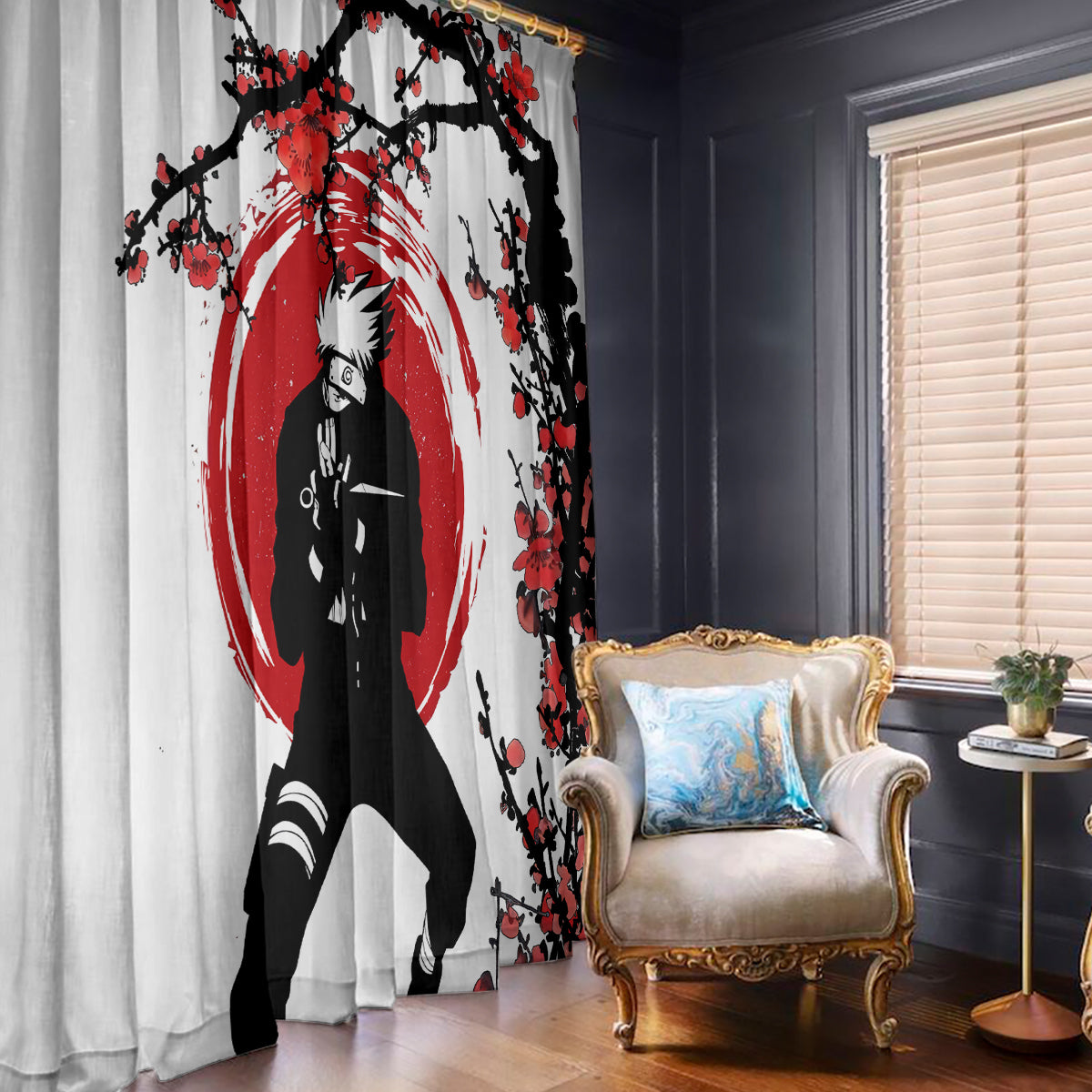 Hatake Kakashi Japan Style Window Curtain