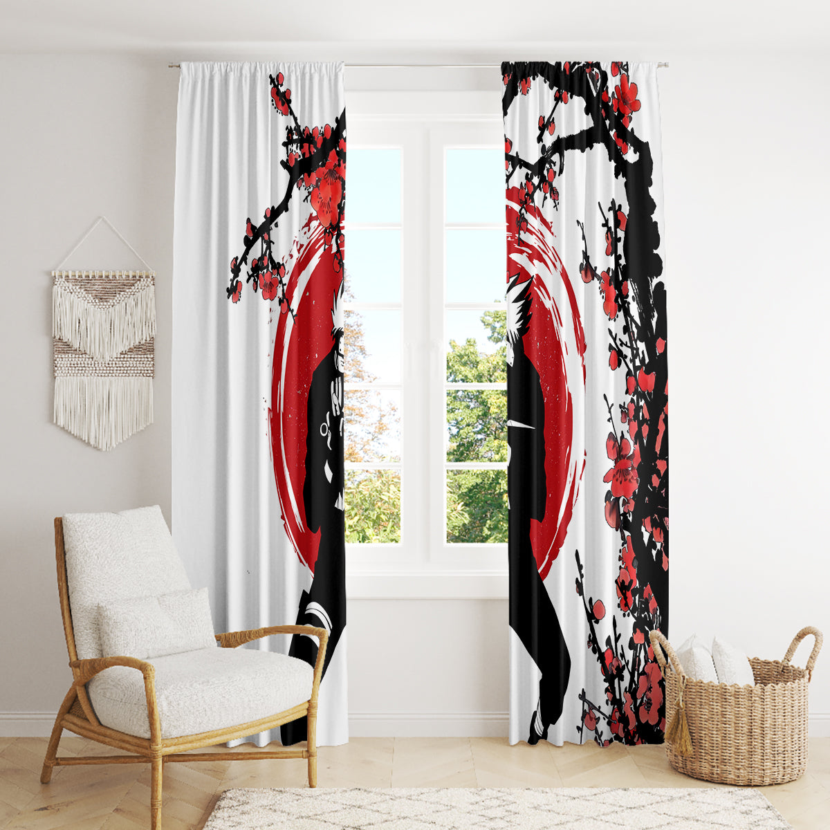Hatake Kakashi Japan Style Window Curtain