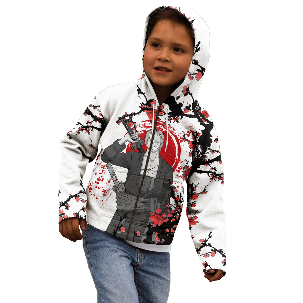 Roronoa Zoro Anime One Piece Japan Style Kid Hoodie