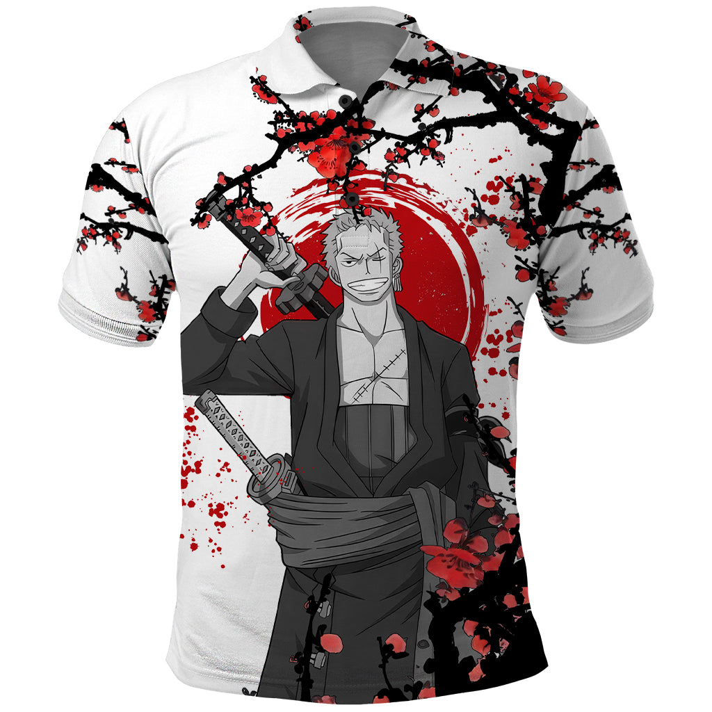 Roronoa Zoro Anime One Piece Japan Style Polo Shirt