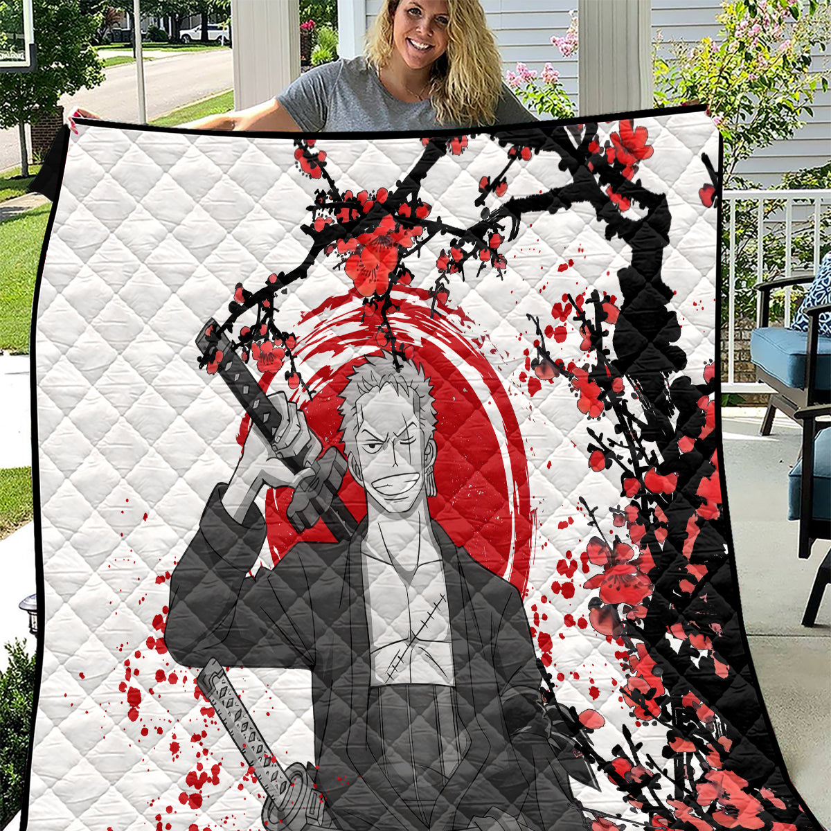 Roronoa Zoro Anime One Piece Japan Style Quilt