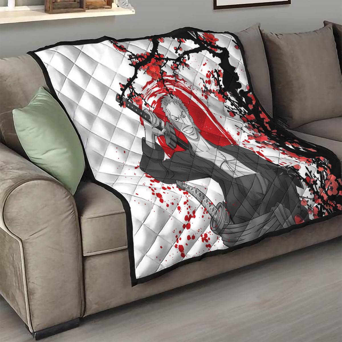 Roronoa Zoro Anime One Piece Japan Style Quilt