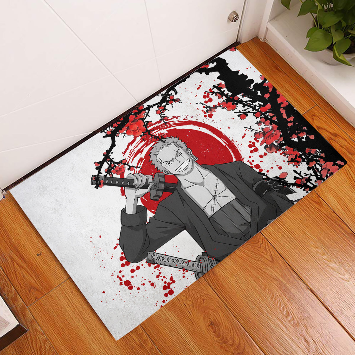 Roronoa Zoro Anime One Piece Japan Style Rubber Doormat