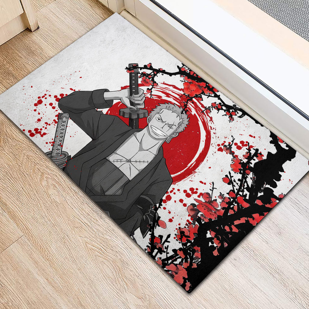 Roronoa Zoro Anime One Piece Japan Style Rubber Doormat