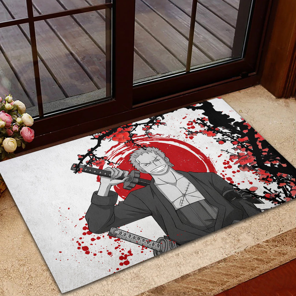 Roronoa Zoro Anime One Piece Japan Style Rubber Doormat