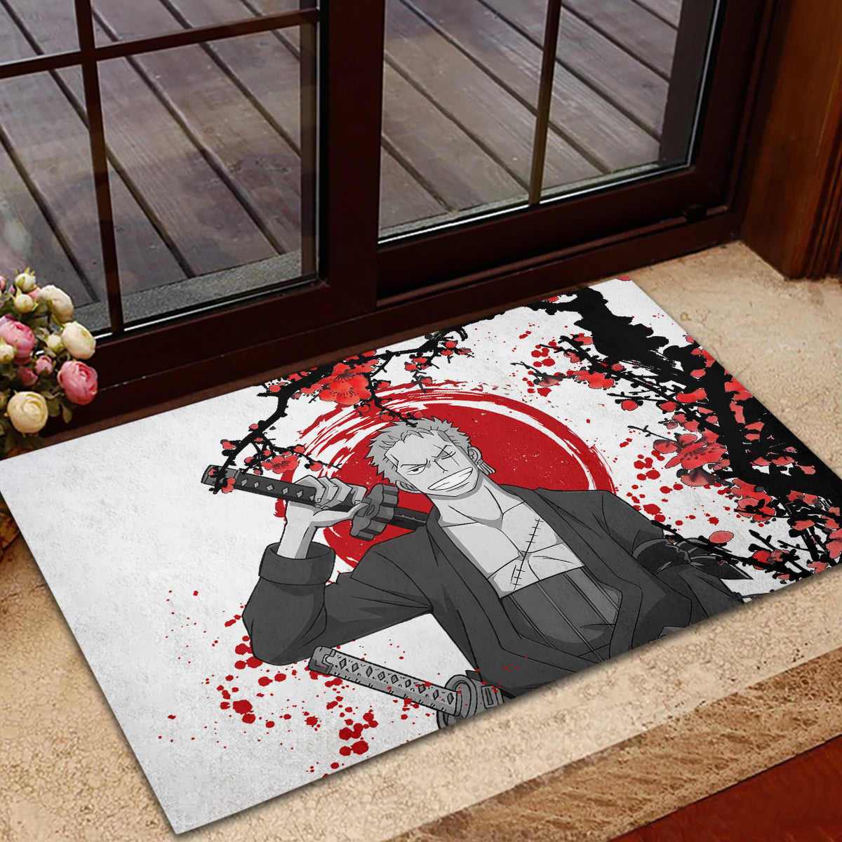 Roronoa Zoro Anime One Piece Japan Style Rubber Doormat