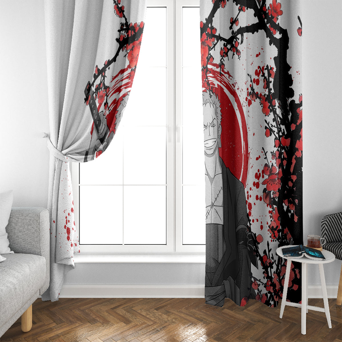 Roronoa Zoro Anime One Piece Japan Style Window Curtain
