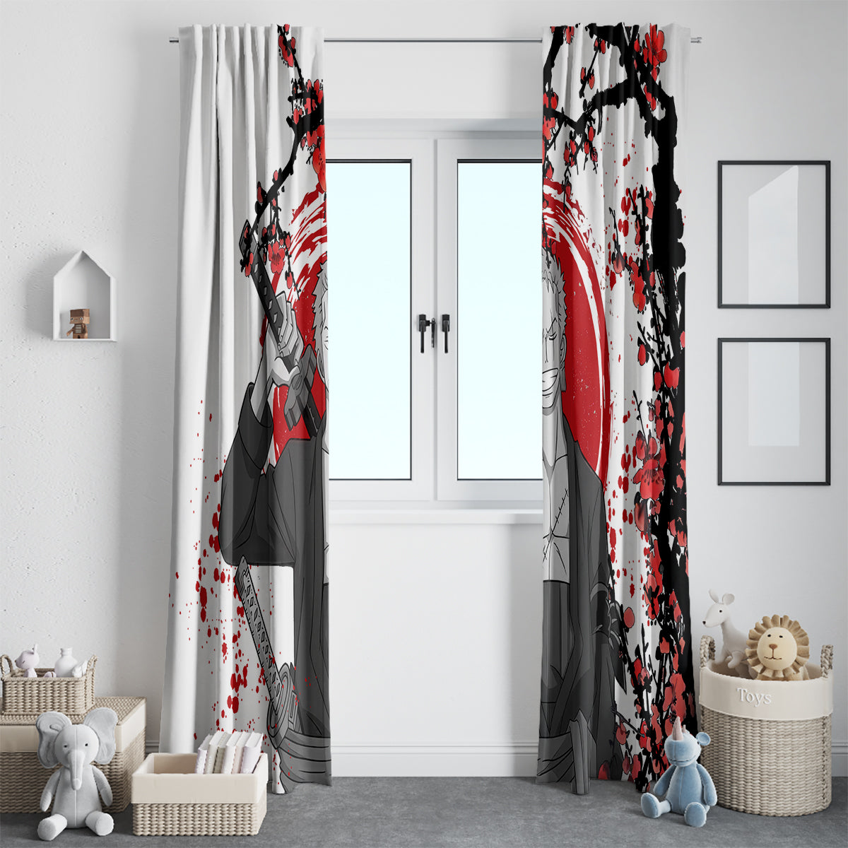 Roronoa Zoro Anime One Piece Japan Style Window Curtain