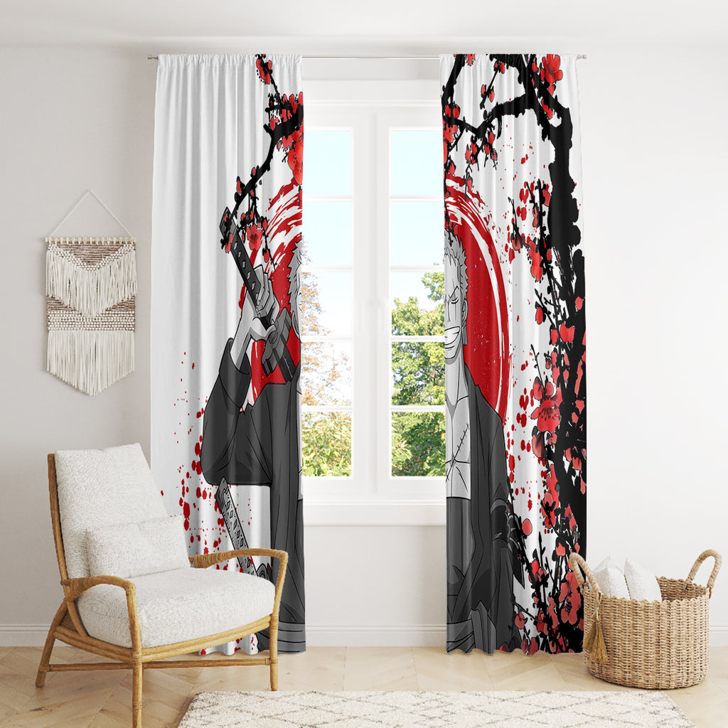 Roronoa Zoro Anime One Piece Japan Style Window Curtain