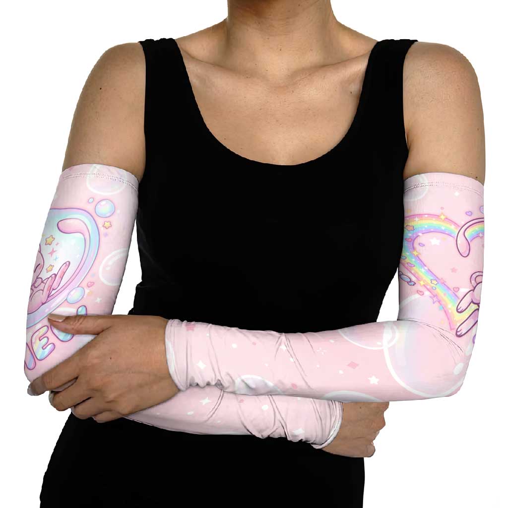 Mew Arm Sleeves Pastel Kawaii Bubble Art