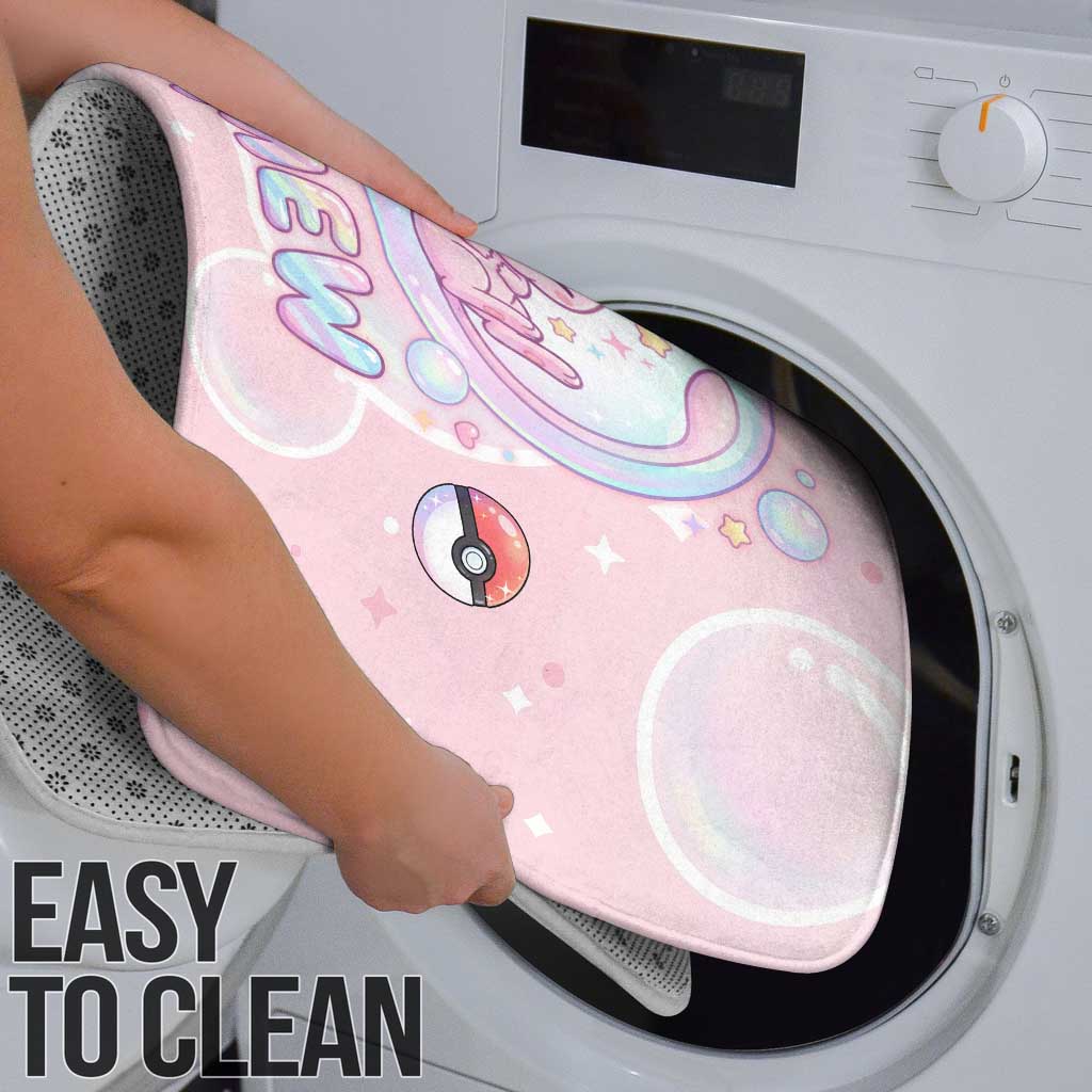 Mew Bathroom Set Pastel Kawaii Bubble Art