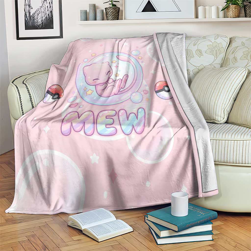 Mew Blanket Pastel Kawaii Bubble Art