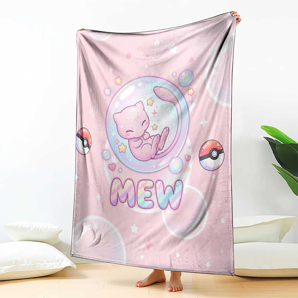 Mew Blanket Pastel Kawaii Bubble Art