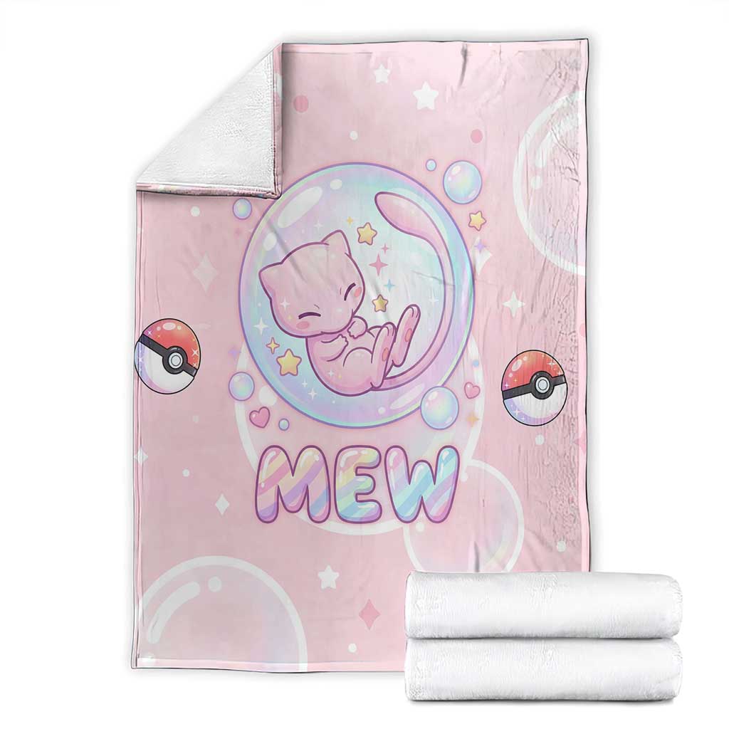 Mew Blanket Pastel Kawaii Bubble Art
