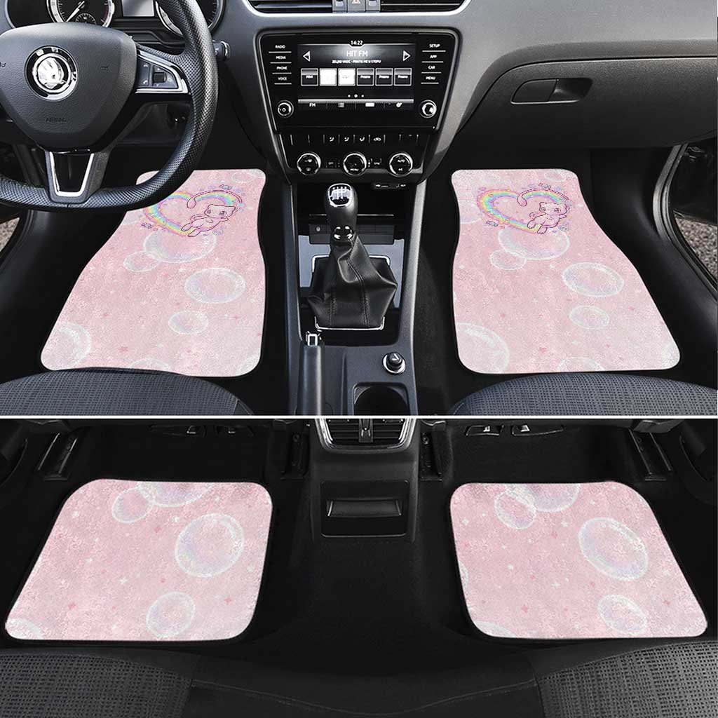 Mew Car Mats Pastel Kawaii Bubble Art