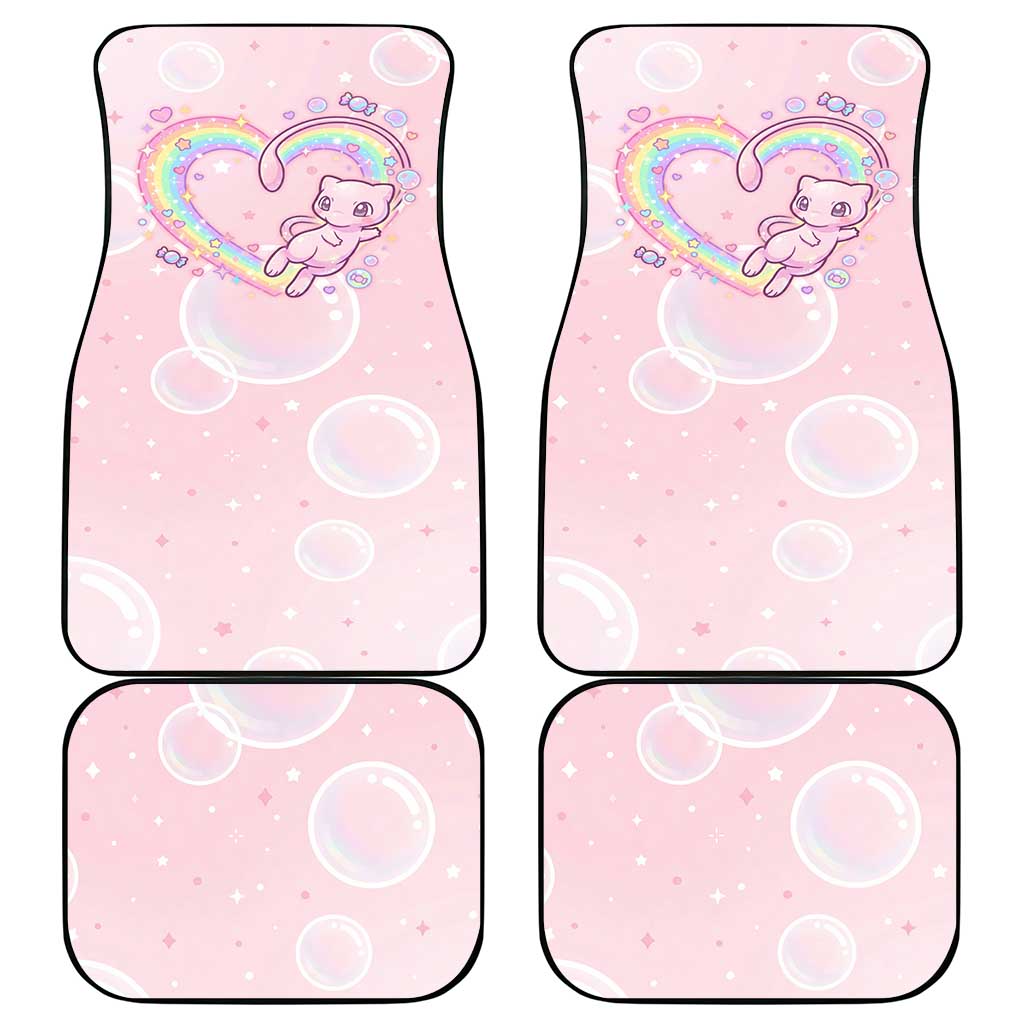 Mew Car Mats Pastel Kawaii Bubble Art