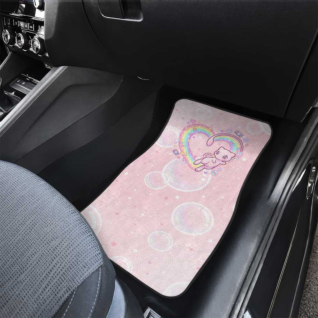 Mew Car Mats Pastel Kawaii Bubble Art
