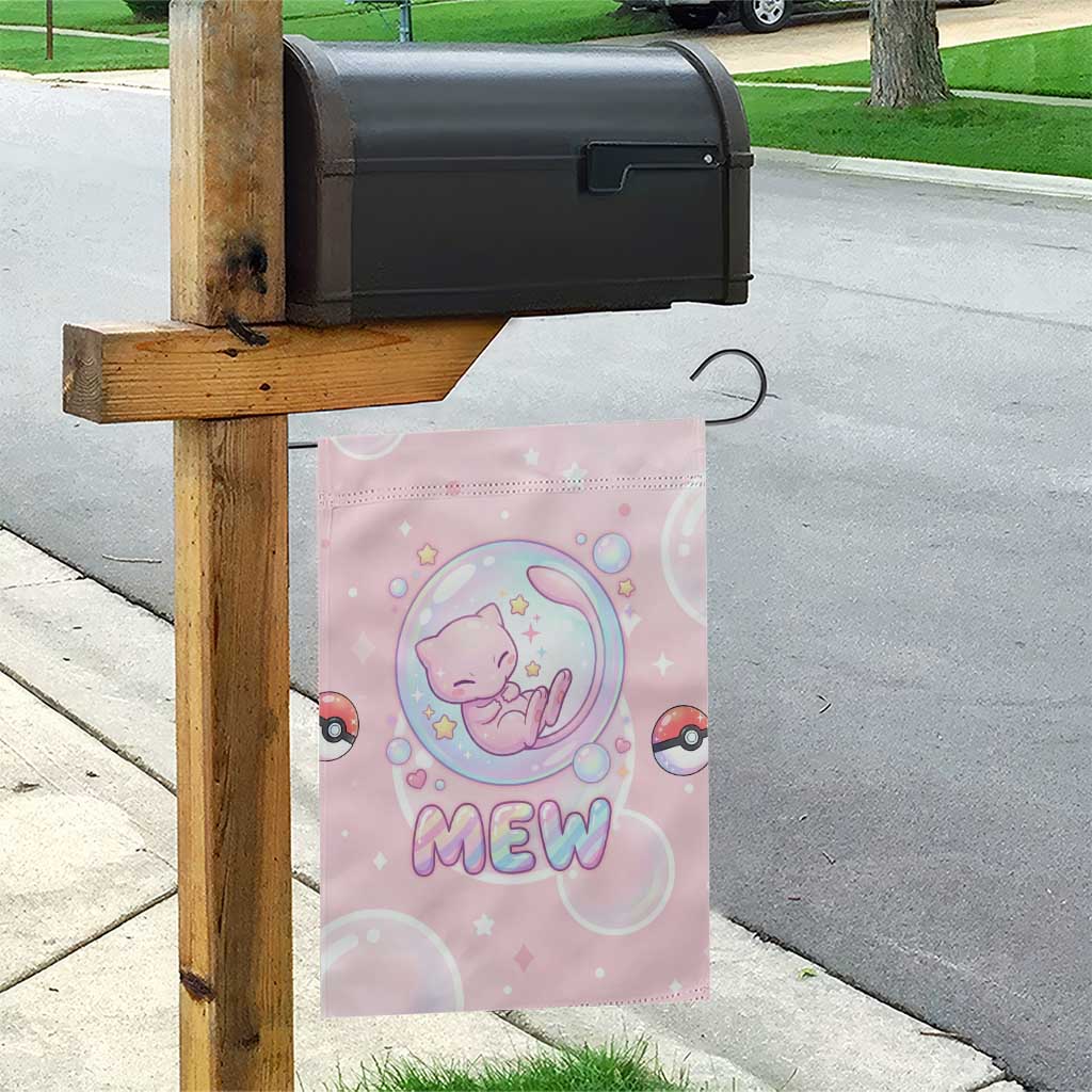 Mew Garden Flag Pastel Kawaii Bubble Art
